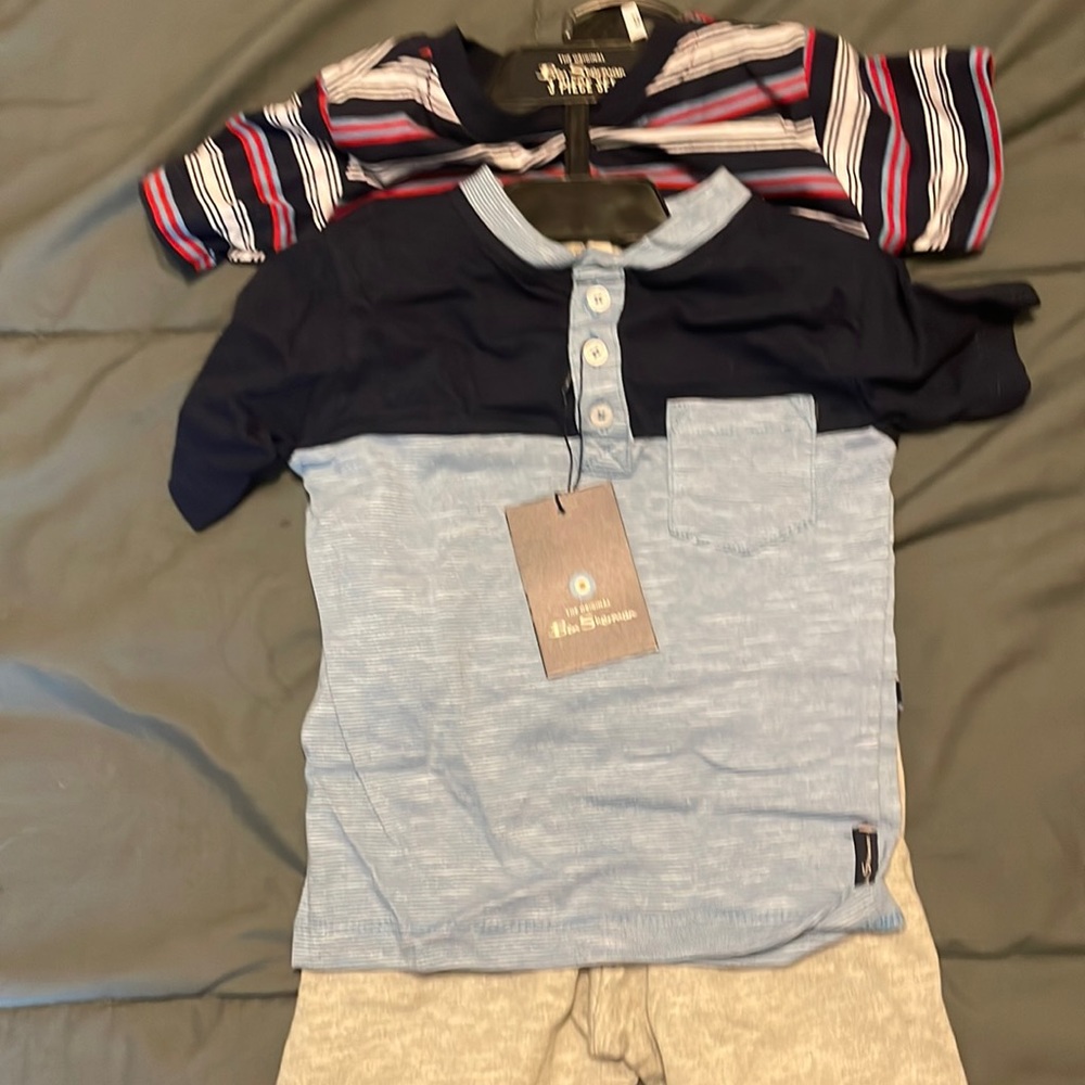 NWT 12 months two tops and short set